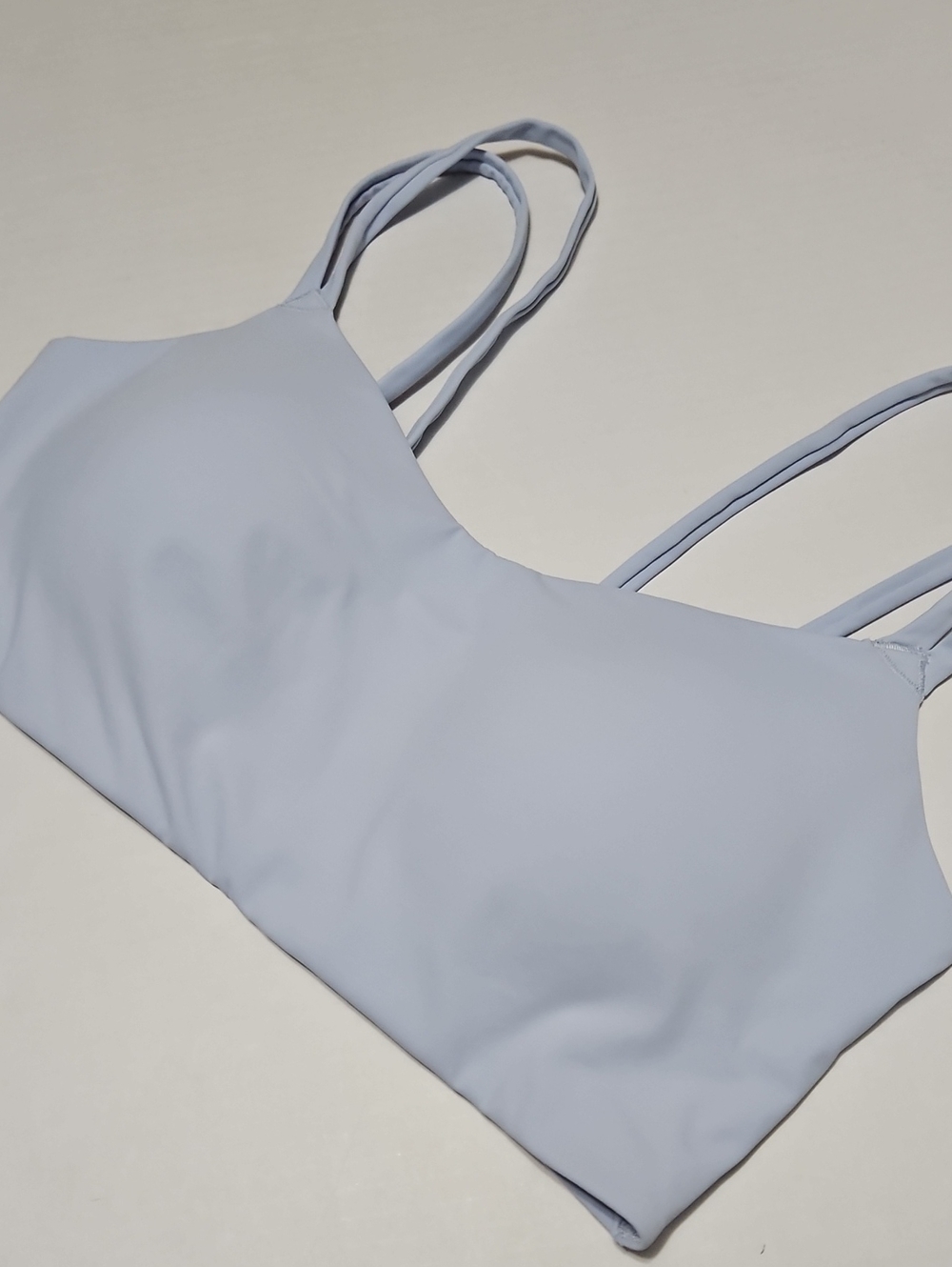 Avia Pale Blue Double-Strap Sports Bralette With Molded Cups Size XL
